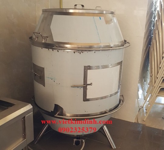 Lò quay vịt dùng gas và than phi 900mm